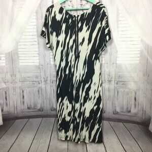 Evelin Brandt Berlin Black White Midi Dress 10